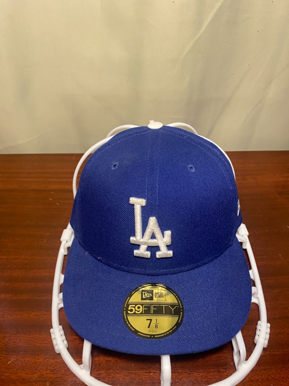 Los Angeles Dodgers New Era 59FIFTY  MLB Fitted Baseball Cap Hat Sz 7 1/8